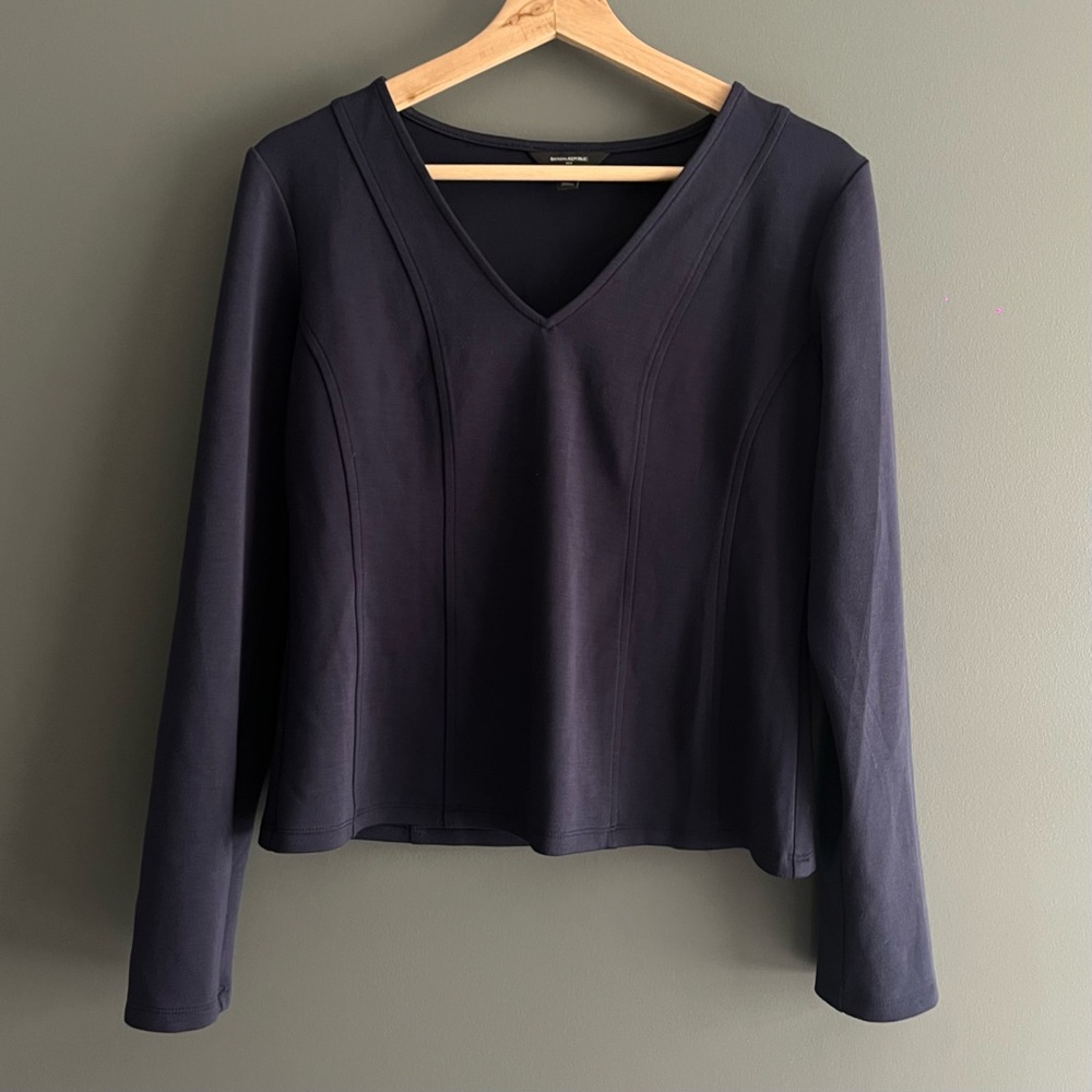 Blue Relaxed Long-Sleeve